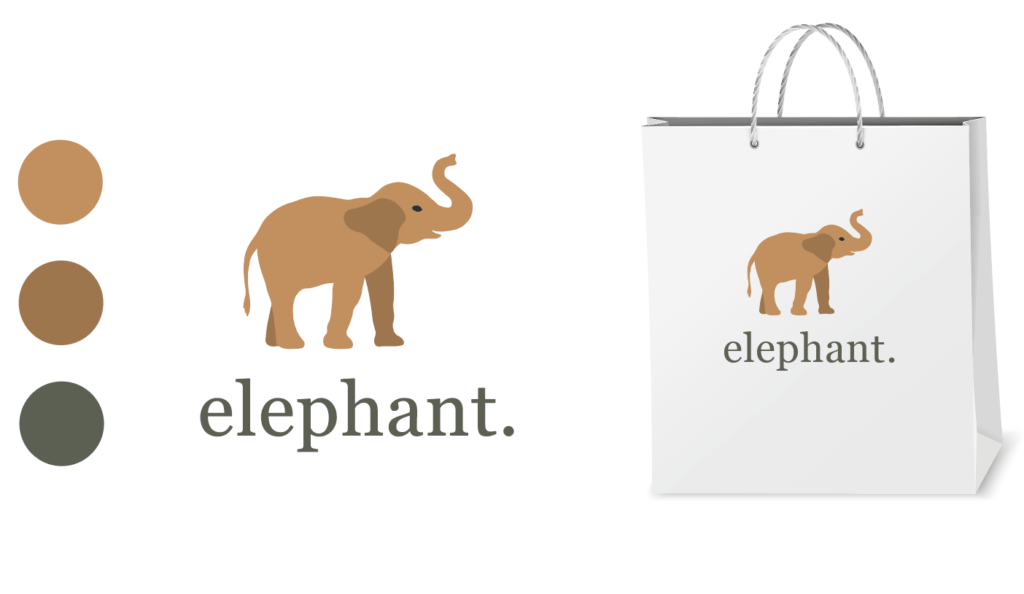 Logo marque Elephant créé par Agence Cobalt