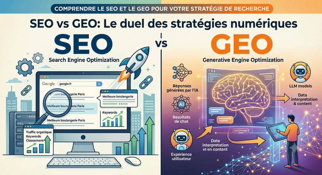 SEO vs GEO , tout comprendre pour votre SEO local sur Vichy et sa région